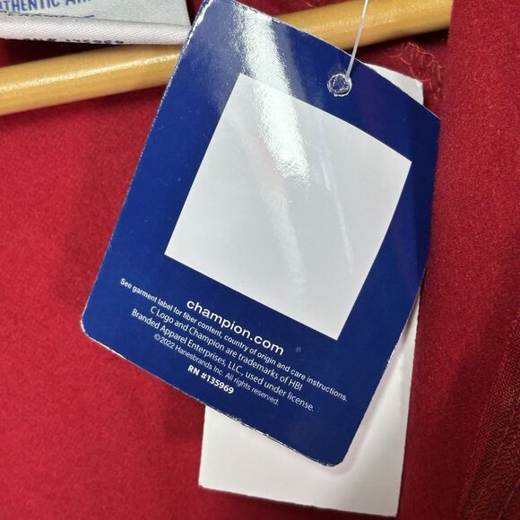 Champion Track Jacket Big & Tall Athletic Red Mens L Tall Athletic NWT Retro Y2K - Picture 11 of 14